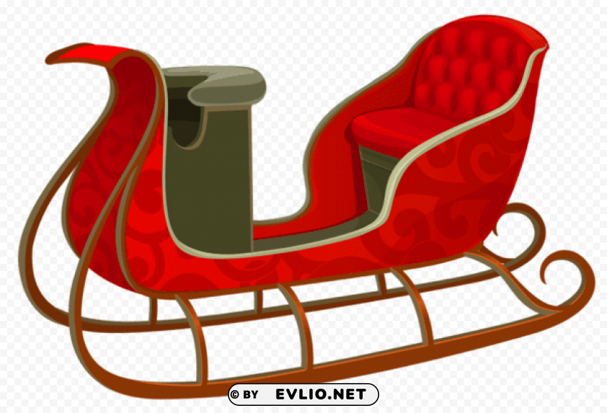 Christmas Red Sled Transparent PNG Photos For Projects