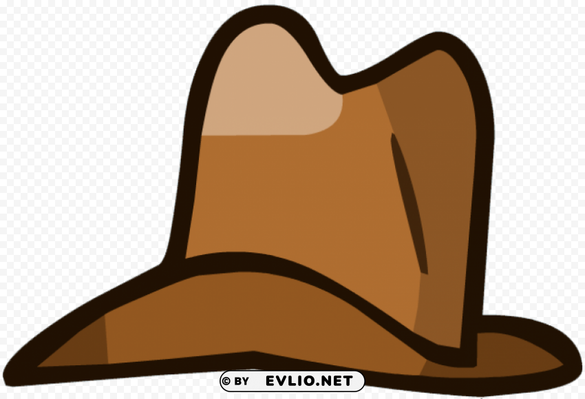 cowboy hat with Transparent Background Isolated PNG Art
