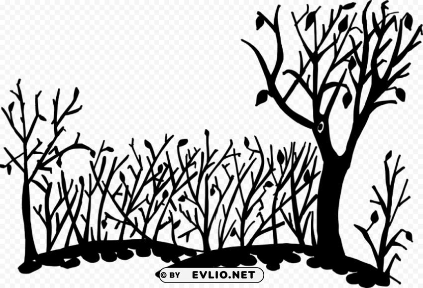 Transparent nature background silhouette PNG transparent elements compilation PNG Image - ID 54287a3f