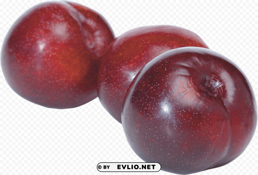 plum Isolated Graphic Element in Transparent PNG
