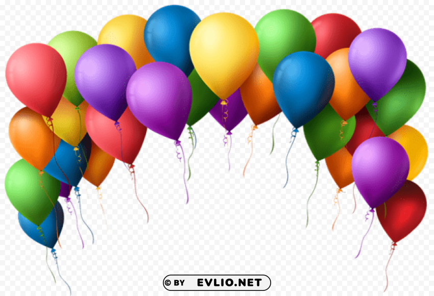 balloon arch transparent PNG Isolated Design Element with Clarity