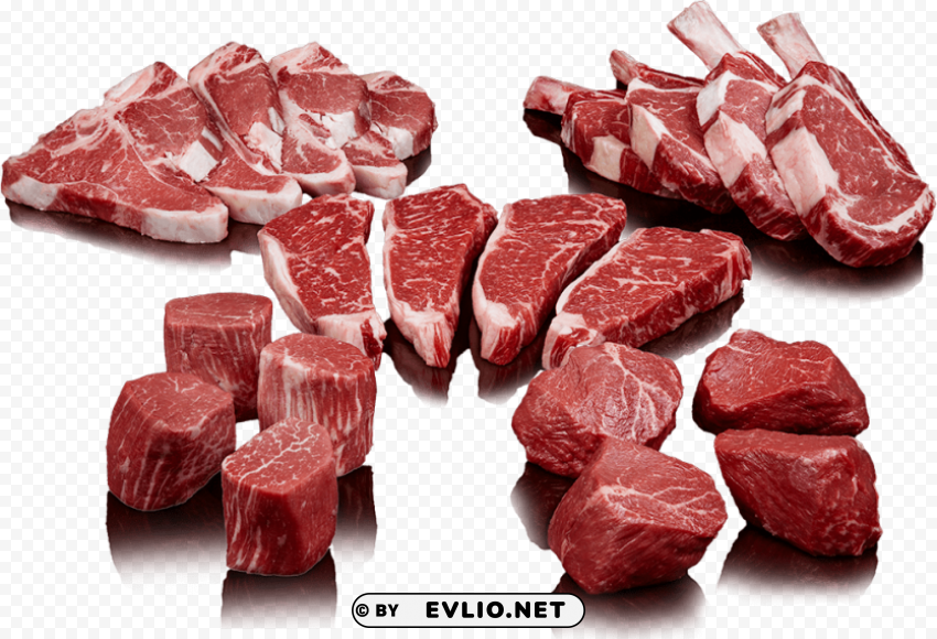 fresh frozen meat PNG Image Isolated on Transparent Backdrop
