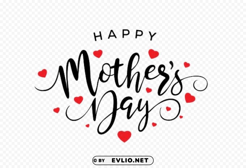 Happy Mothers Day 2018 Image ClearCut Background Isolated PNG Design