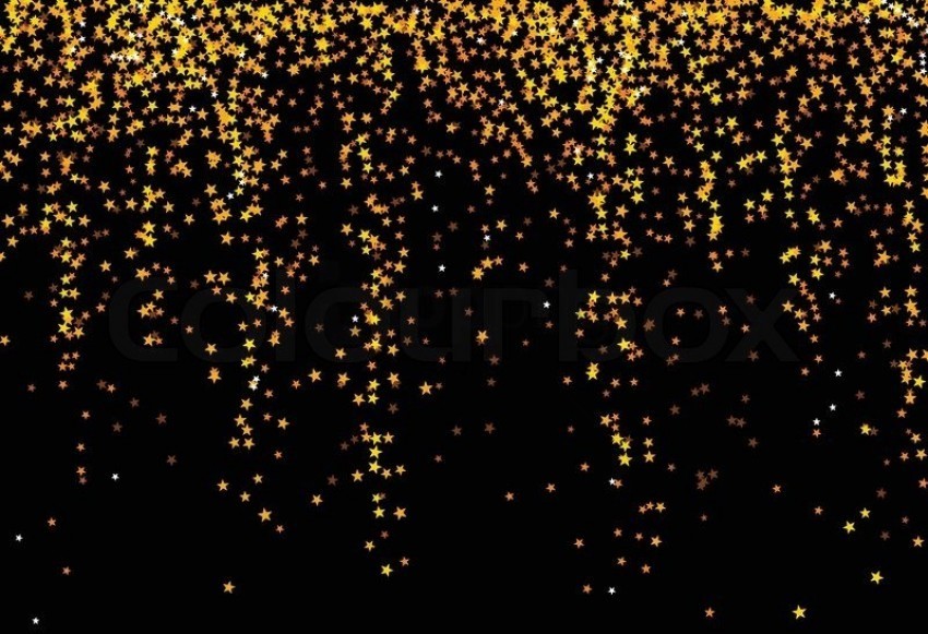 Black And Gold Glitter Background Texture PNG Image With Transparent Isolated Design