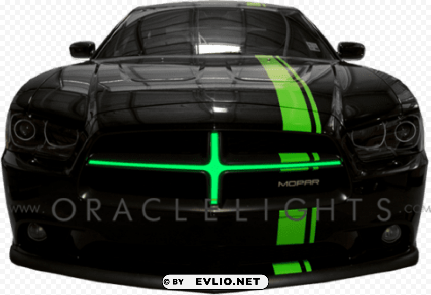 black and green dodge charger PNG graphics with alpha transparency broad collection
