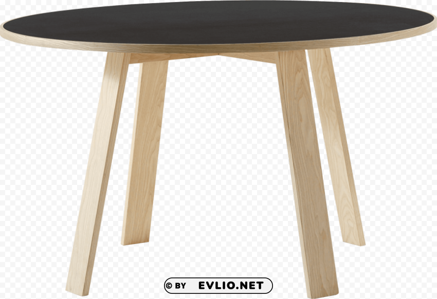 modern black and white table Clear Background PNG Isolated Illustration