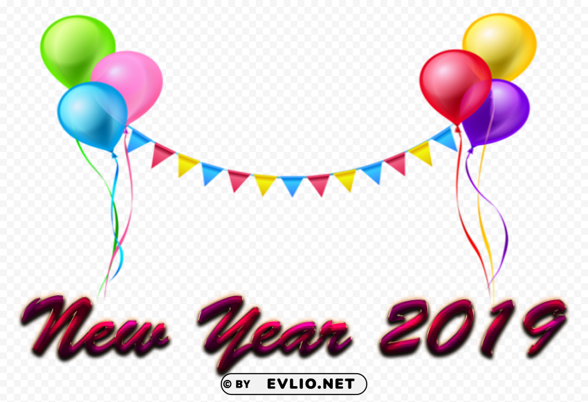 new year 2019 Isolated Object in HighQuality Transparent PNG