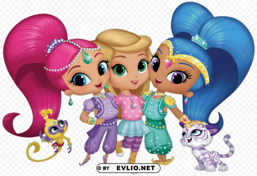 shimmer and shine PNG images with transparent elements pack