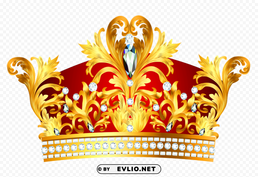 gold crown Isolated Graphic on Clear Background PNG clipart png photo - 28cedaa7
