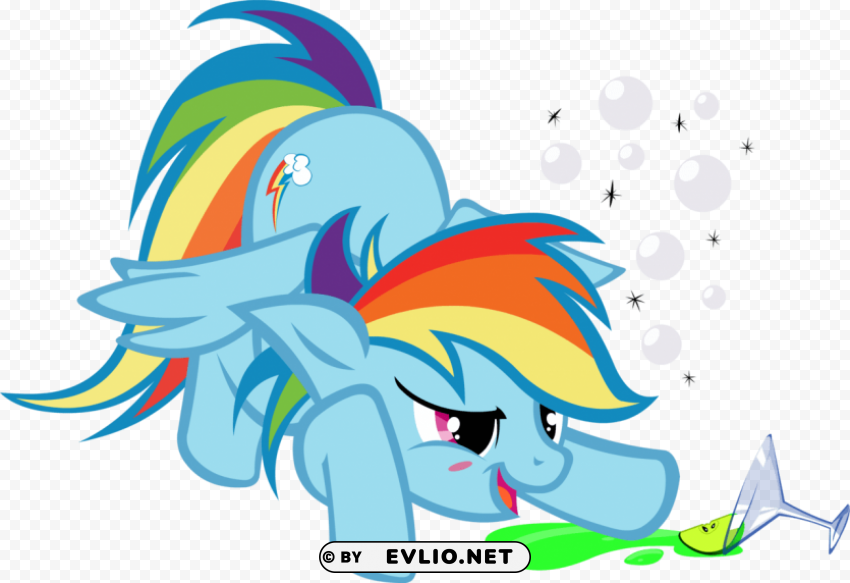 mlp rainbow dash drunk Transparent PNG images for digital art PNG transparent with Clear Background ID f3973ada