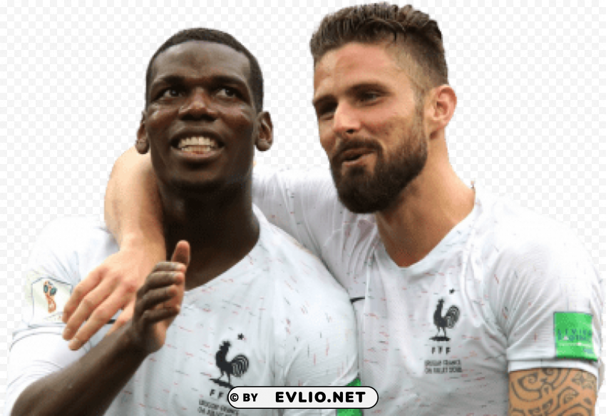 Paul Pogba  Olivier Giroud PNG With No Registration Needed