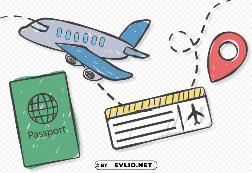 travel ticket Transparent PNG Isolated Artwork