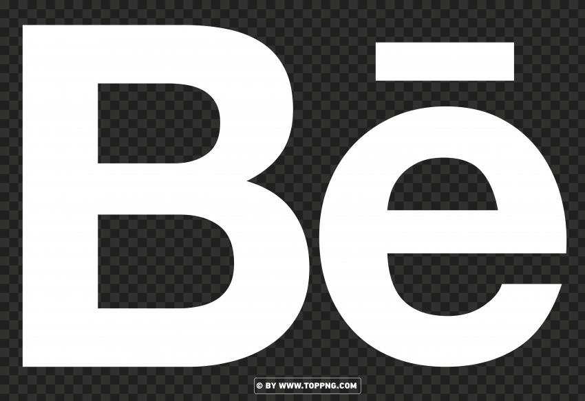 Behance BE White Logo Icon Symbol HighResolution Transparent PNG Isolated Item