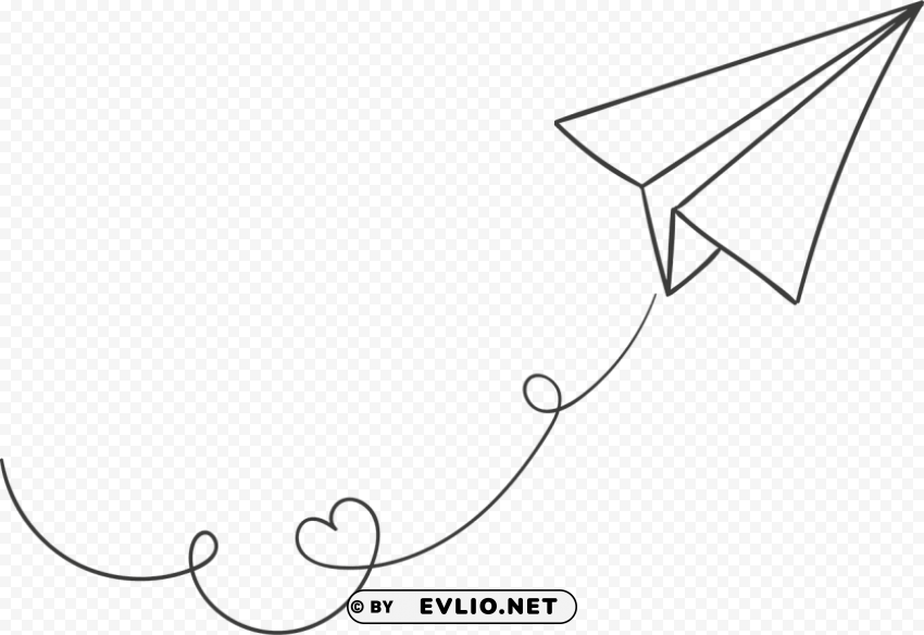 White Paper Plane PNG Images With Cutout