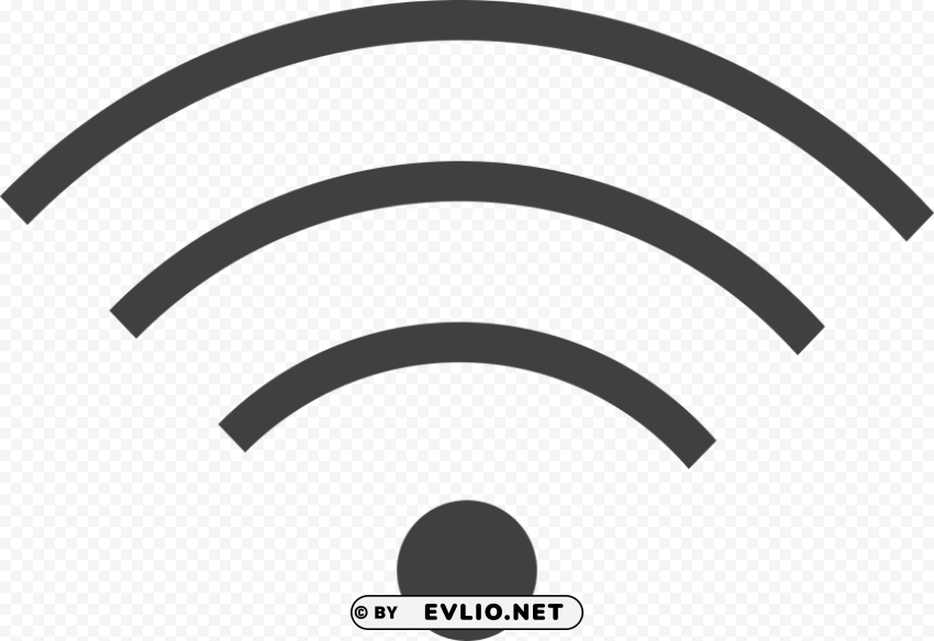 Wifi Icon Black PNG Cutout