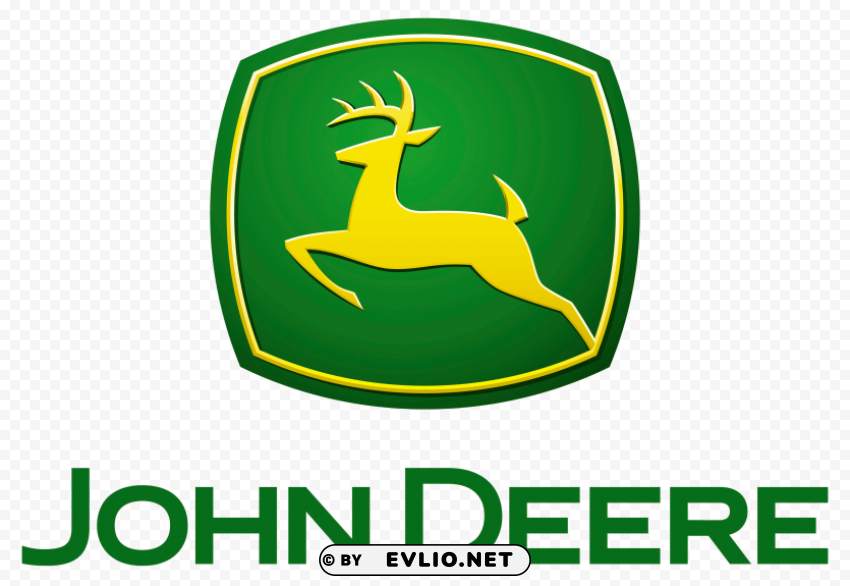 john deere logo Isolated Icon on Transparent Background PNG