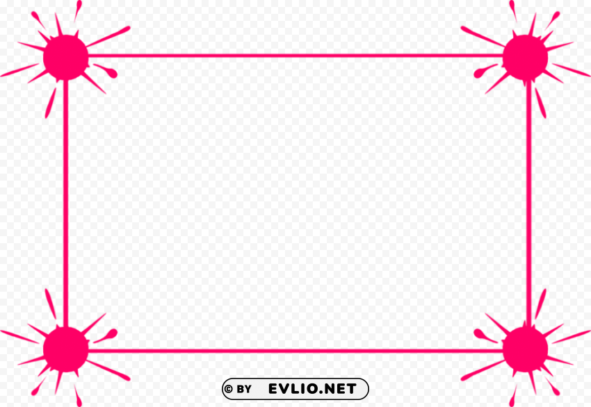 pink border frame Transparent Background Isolated PNG Design Element