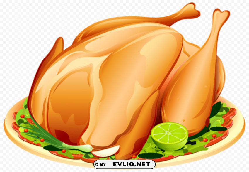 Roast Turkey PNG File With No Watermark