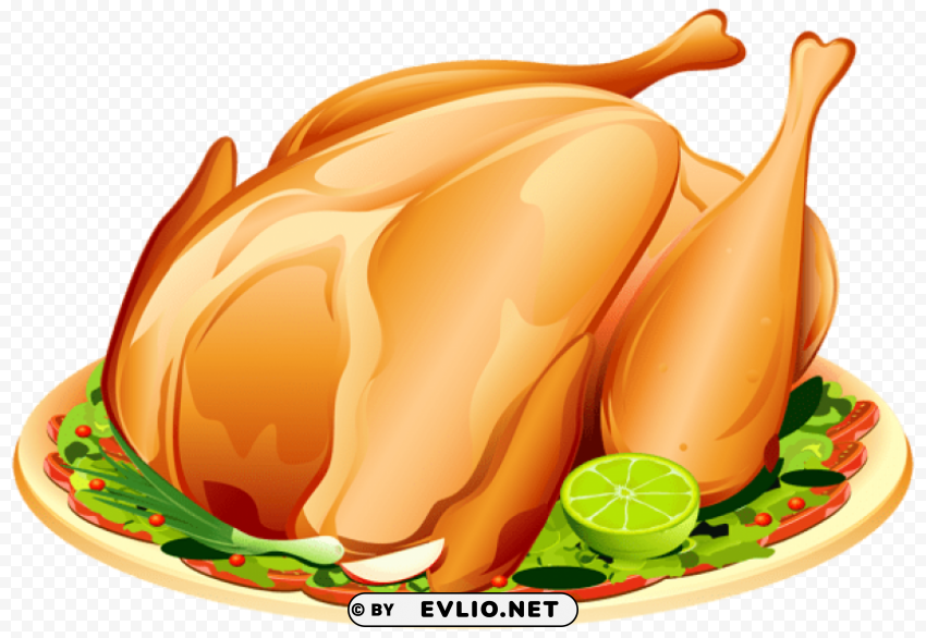 roast turkey PNG file without watermark