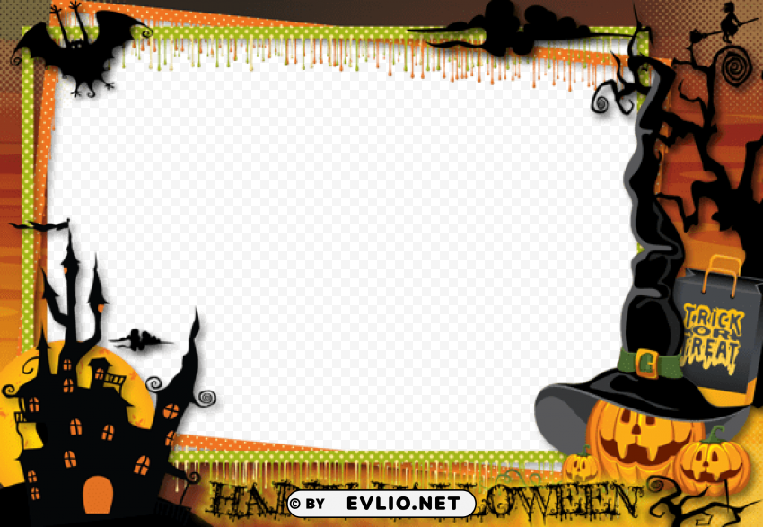 halloween transparent largeframe PNG with Isolated Object and Transparency