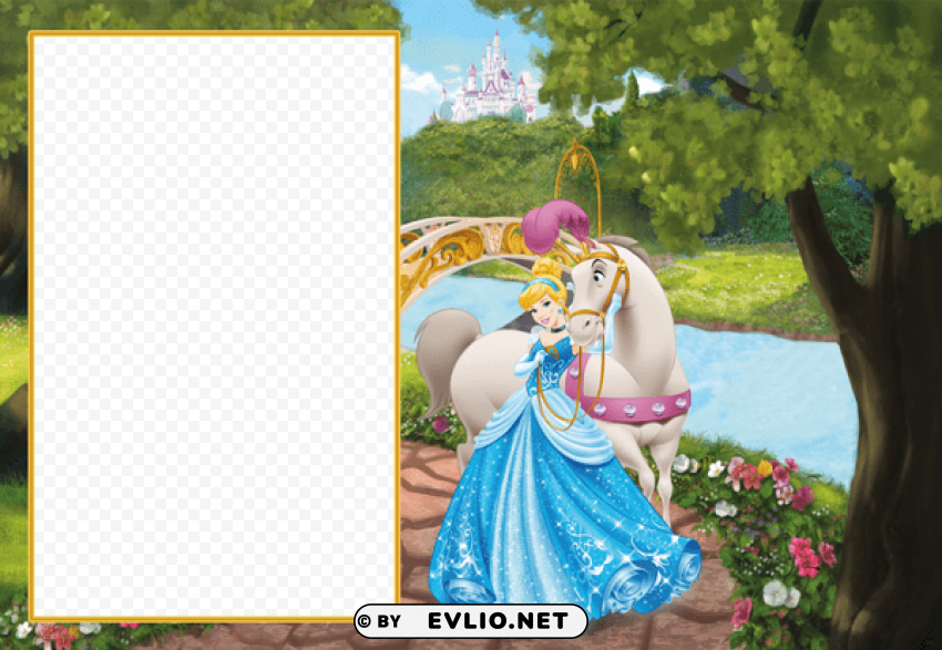 princess cinderella cuteframe Free PNG images with transparent layers compilation