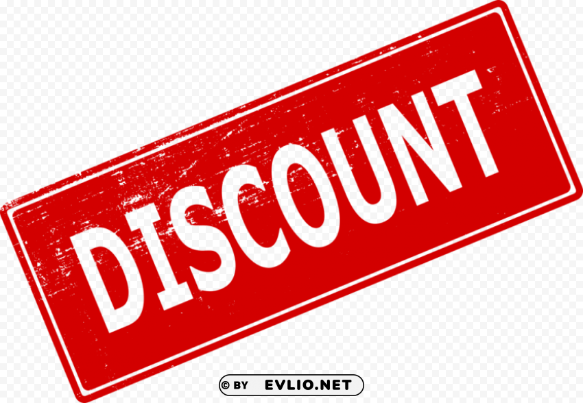 Discount Stamp PNG Image Isolated With Clear Background