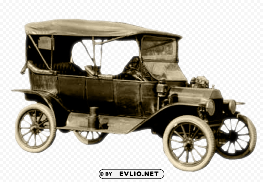 Ford Model T ClearCut PNG Isolated Graphic