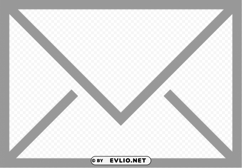 email logo white HighResolution Transparent PNG Isolated Item