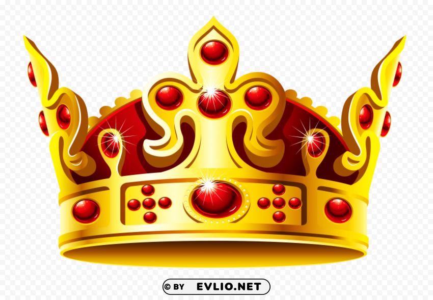 gold crown Isolated Icon with Clear Background PNG clipart png photo - 799a5b23