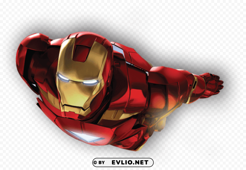 Iron Man Flying PNG High Quality