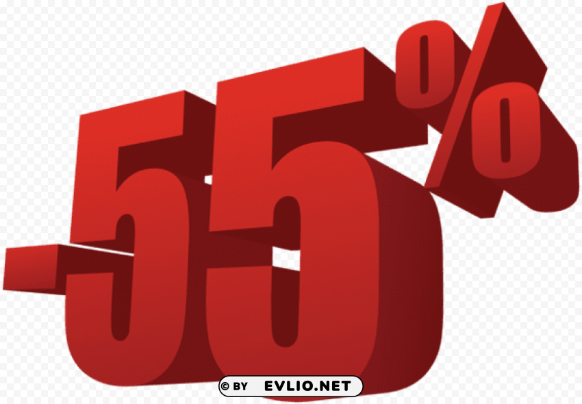 55% off sale Isolated Item on Clear Transparent PNG