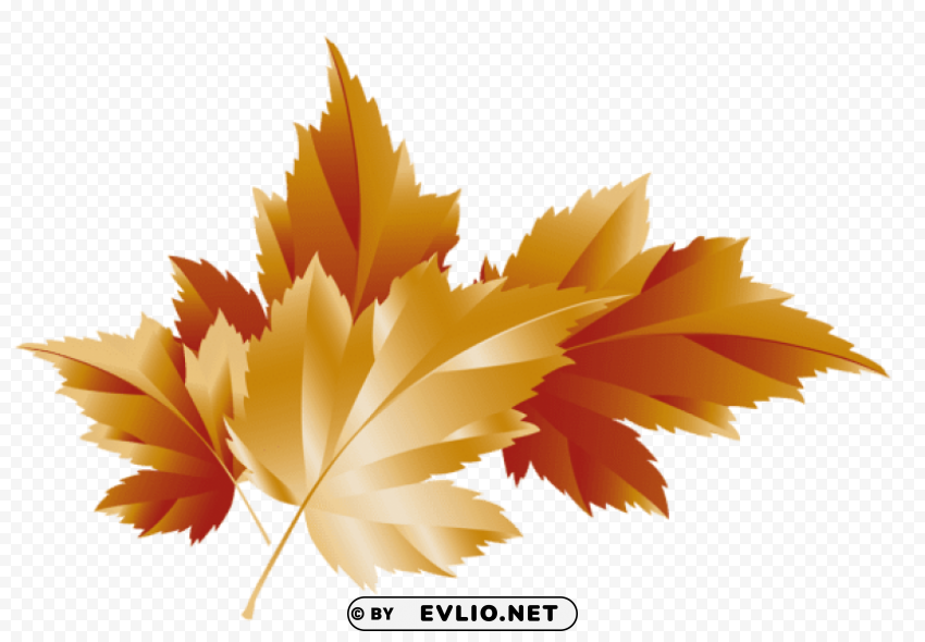 fall transparent leaves decor picture HighQuality PNG Isolated Illustration