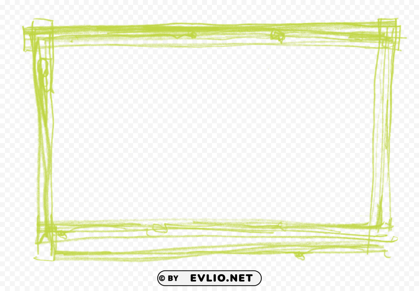 green border frame PNG images with transparent layering