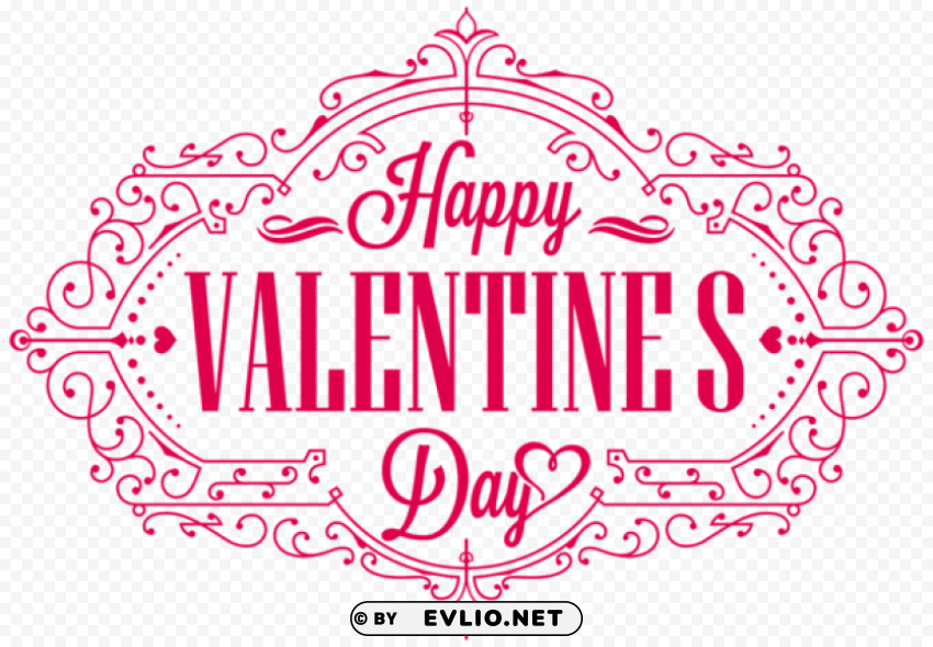 happy valentine's day decor PNG transparent designs