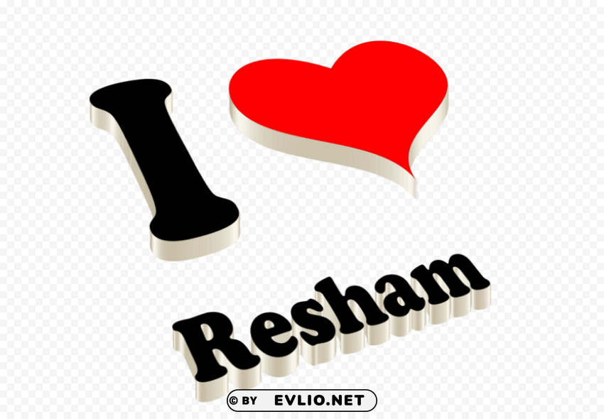 resham happy birthday name logo Transparent design PNG