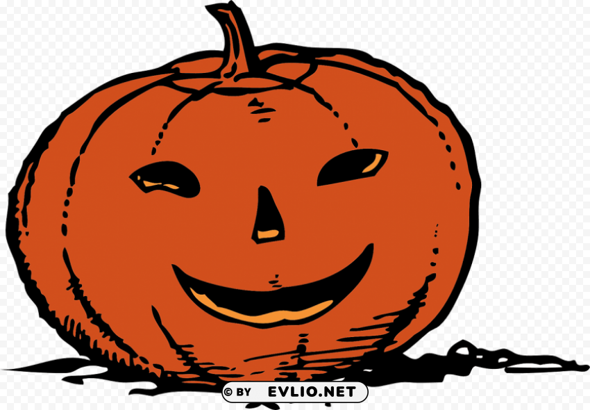 smiling pumpkin Isolated Character on HighResolution PNG