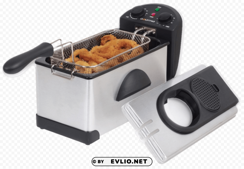Electric Deep Fryer Transparent Background Isolated PNG Art