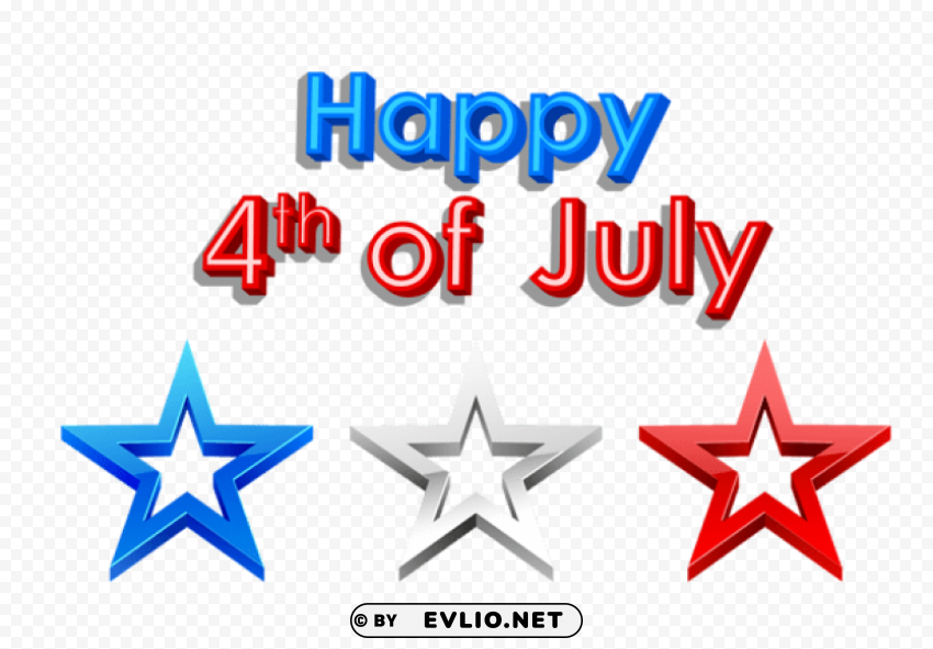 Happy 4th Of Julypicture PNG Graphic With Isolated Clarity