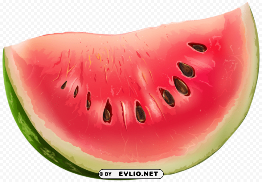 watermelon slice Isolated Object on Clear Background PNG
