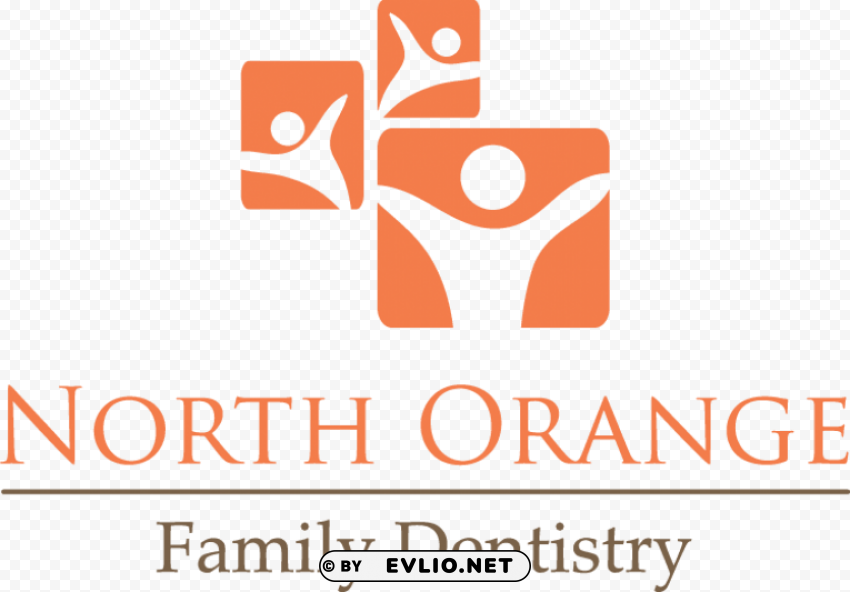 north orange family dentistry logo Isolated Graphic on Transparent PNG