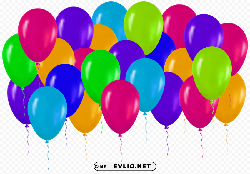 colorful balloons PNG high resolution free