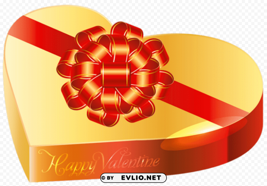 Gold Valentine Chocolate Box PNG Transparent Photos Vast Collection