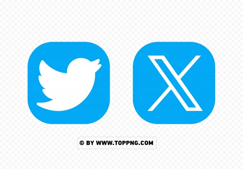 New TwitterX Logo HD Isolated Item On Transparent PNG