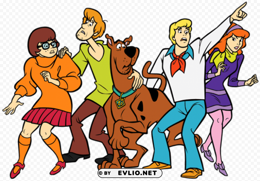 scooby doo and friends Transparent Background Isolated PNG Art