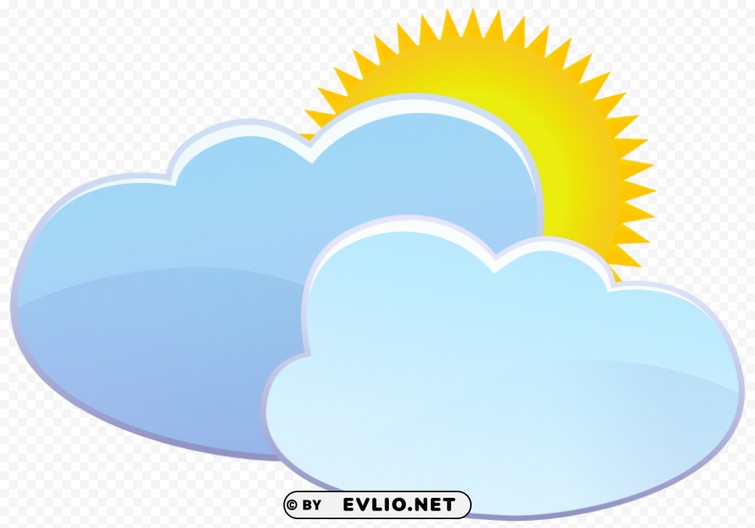 clouds and sun weather icon Free PNG images with alpha transparency