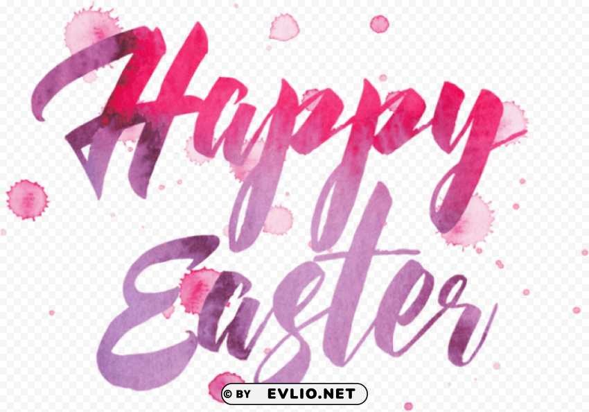 Happy Easter Isolated Object On Transparent Background In PNG