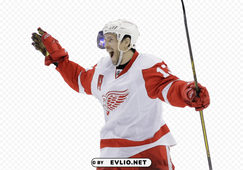 hockey player PNG with transparent bg
