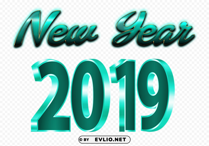 new year 2019 Isolated Item on HighQuality PNG