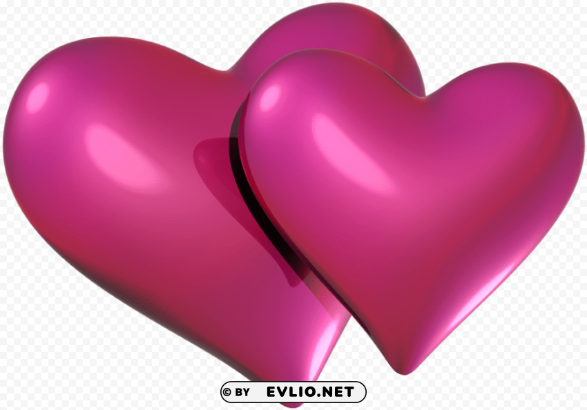 red and pink hearts Transparent graphics