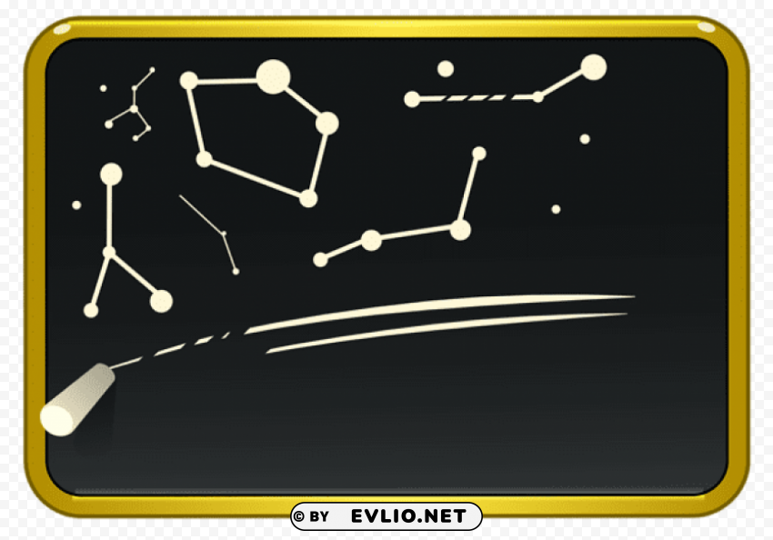 school black board Isolated Item on Clear Transparent PNG